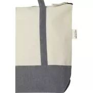 Repose torba na zakupy z suwakiem o pojemności 10 l z bawełny z recyklingu o gramaturze 320 g/m², piasek pustyni, szary