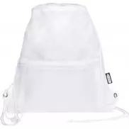Adventure termoizolowana torba ściągana sznurkiem o pojemności 9 l z materiału z recyklingu z certyfikatem GRS, biały