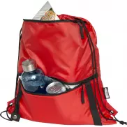 Adventure termoizolowana torba ściągana sznurkiem o pojemności 9 l z materiału z recyklingu z certyfikatem GRS, czerwony
