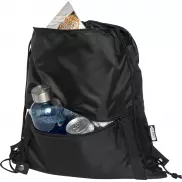 Adventure termoizolowana torba ściągana sznurkiem o pojemności 9 l z materiału z recyklingu z certyfikatem GRS, czarny