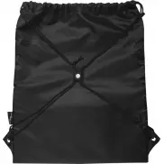 Adventure termoizolowana torba ściągana sznurkiem o pojemności 9 l z materiału z recyklingu z certyfikatem GRS, czarny