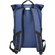 Repreve® Ocean plecak na 15-calowego laptopa o pojemności 19 l z plastiku PET z recyklingu z certyfikatem GRS, niebieski