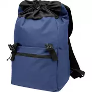 Repreve® Ocean plecak na 15-calowego laptopa o pojemności 19 l z plastiku PET z recyklingu z certyfikatem GRS, niebieski