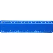 Refari linijka z tworzywa sztucznego pochodzącego z recyklingu o długości 15 cm, niebieski