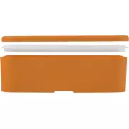 MIYO jednopoziomowe pudełko na lunch , pomarańczowy, biały
