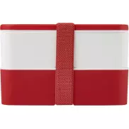 MIYO dwupoziomowe pudełko na lunch, czerwony, biały