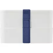 MIYO dwupoziomowe pudełko na lunch, biały, niebieski