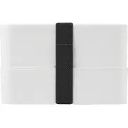MIYO dwupoziomowe pudełko na lunch, biały, czarny