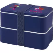 MIYO dwupoziomowe pudełko na lunch, niebieski