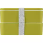 MIYO dwupoziomowe pudełko na lunch, zielony, zielony, biały