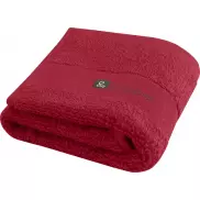 Sophia bawełniany ręcznik kąpielowy o gramaturze 450 g/m² i wymiarach 30 x 50 cm, czerwony
