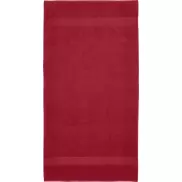 Amelia bawełniany ręcznik kąpielowy o gramaturze 450 g/m² i wymiarach 70 x 140 cm, czerwony