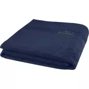Evelyn bawełniany ręcznik kąpielowy o gramaturze 450 g/m² i wymiarach 100 x 180 cm, niebieski