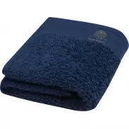 Chloe bawełniany ręcznik kąpielowy o gramaturze 550 g/m² i wymiarach 30 x 50 cm, niebieski