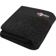 Chloe bawełniany ręcznik kąpielowy o gramaturze 550 g/m² i wymiarach 30 x 50 cm, czarny