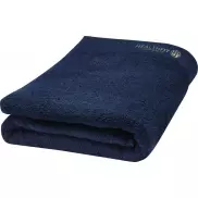 Ellie bawełniany ręcznik kąpielowy o gramaturze 550 g/m² i wymiarach 70 x 140 cm, niebieski