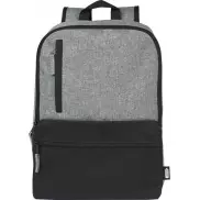 Reclaim 15-calowy plecak na laptopa 14 l z recyklingu, czarny, szary