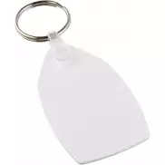 Tait łańcuch do kluczy z recyklingu w kształcie prostokąta, biały