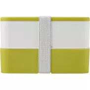 MIYO dwupoziomowe pudełko na lunch, zielony, biały