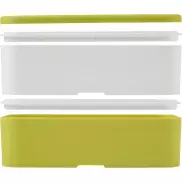 MIYO dwupoziomowe pudełko na lunch, zielony, biały