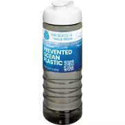 H2O Active® Eco Treble bidon z otwieraną pokrywką o pojemności 750 ml, szary, biały