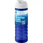 H2O Active® Eco Treble bidon z otwieraną pokrywką o pojemności 750 ml, niebieski, biały