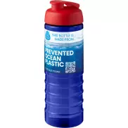 H2O Active® Eco Treble bidon z otwieraną pokrywką o pojemności 750 ml, niebieski, czerwony