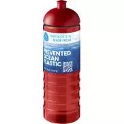 H2O Active® Eco Treble bidon z kopułową pokrywką o pojemności 750 ml , czerwony