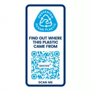 H2O Active® Eco Treble 750 ml screw cap water bottle , niebieski, biały