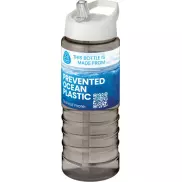 H2O Active® Eco Treble bidon z pokrywką z tutką o pojemności 750 ml , szary, biały