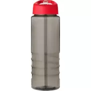 H2O Active® Eco Treble bidon z pokrywką z tutką o pojemności 750 ml , szary, czerwony