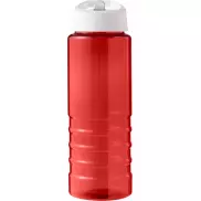 H2O Active® Eco Treble bidon z pokrywką z tutką o pojemności 750 ml , czerwony, biały