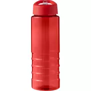 H2O Active® Eco Treble bidon z pokrywką z tutką o pojemności 750 ml , czerwony