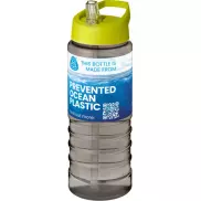 H2O Active® Eco Treble bidon z pokrywką z tutką o pojemności 750 ml , szary, zielony