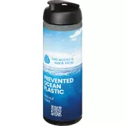 H2O Active® Eco Vibe 850 ml, bidon sportowy z odchylaną pokrywką, szary, czarny