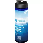 H2O Active® Eco Vibe 850 ml, bidon sportowy z odchylaną pokrywką, niebieski, czarny