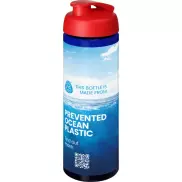 H2O Active® Eco Vibe 850 ml, bidon sportowy z odchylaną pokrywką, niebieski, czerwony