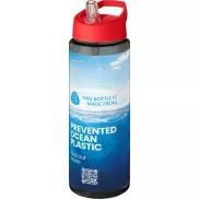 H2O Active® Eco Vibe 850 ml, bidon z dzióbkiem , szary, czerwony