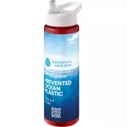 H2O Active® Eco Vibe 850 ml, bidon z dzióbkiem , czerwony, biały