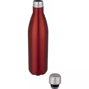 Cove 750 ml vacuum insulated stainless steel bottle, czerwony