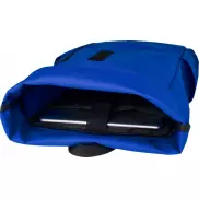 Byron plecak na laptopa 15,6 cala z tworzywa RPET z certyfikatem GRS z zawijanym zamknięciem, 18 l, niebieski