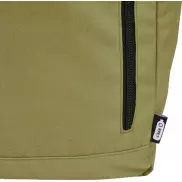 Byron plecak na laptopa 15,6 cala z tworzywa RPET z certyfikatem GRS z zawijanym zamknięciem, 18 l, zielony