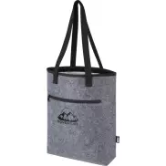 Felta torba termoizolacyjna na zakupy z filcu z recyklingu posiadającego certyfikat GRS o pojemności 12 l, szary