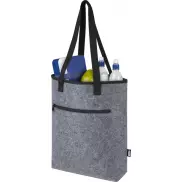 Felta torba termoizolacyjna na zakupy z filcu z recyklingu posiadającego certyfikat GRS o pojemności 12 l, szary