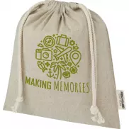 Pheebs torba na prezent z bawełny z recyklingu o gramaturze 150 g/m² i z certyfikatem GRS, średnia o pojemności 1,5 l, piasek pustyni