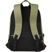 Joey 15,6-calowy plecak na laptopa z płótna z recyklingu z certyfikatem GRS o pojemności 18 l, zielony