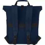 Joey 15-calowy plecak na laptopa z płótna z recyklingu z certyfikatem GRS o pojemności 15 l, niebieski