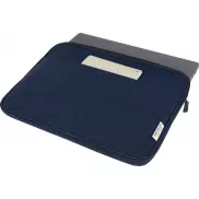 Joey 14-calowe etui na laptopa z płótna z recyklingu z certyfikatem GRS, o pojemności 2 l, niebieski