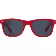 Sun Ray okulary przeciwsłoneczne z tworzywa sztucznego pochodzącego z recyklingu, czerwony