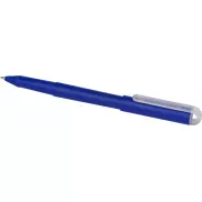 Mauna długopis żelowy z tworzywa PET z recyklingu, niebieski